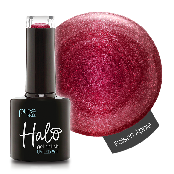 Product image of Pure Nails' Halo gel polish in the shade 'Poison Apple'