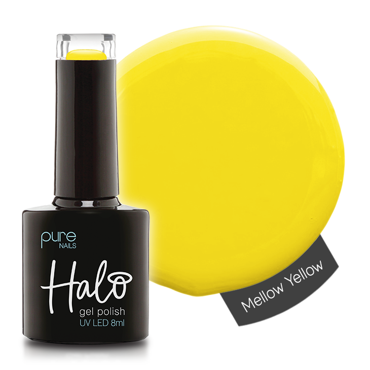 Product image of Pure Nails' Halo gel polish in the shade 'Mellow Yellow'