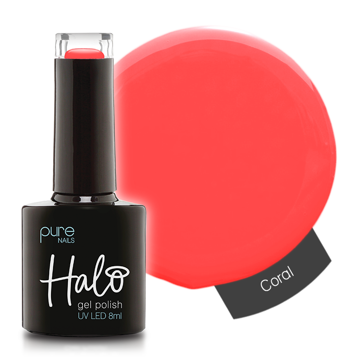 Product image of Pure Nails' Halo gel polish in shade 'Coral'