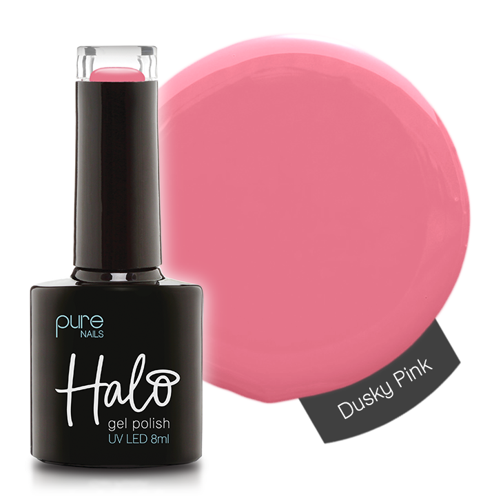 Product image of Pure Nails' Halo gel polish in shade 'Dusky Pink'