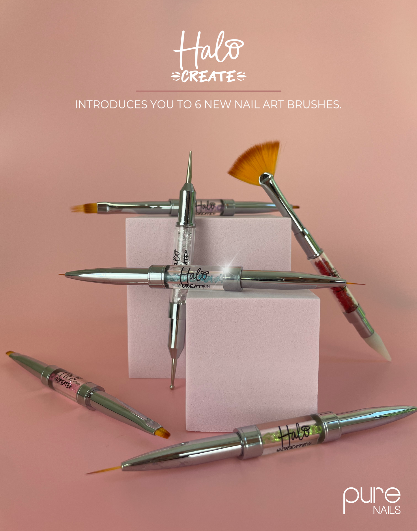 Halo Create Combo Brush: Long Fine Liner 11mm & 15mm