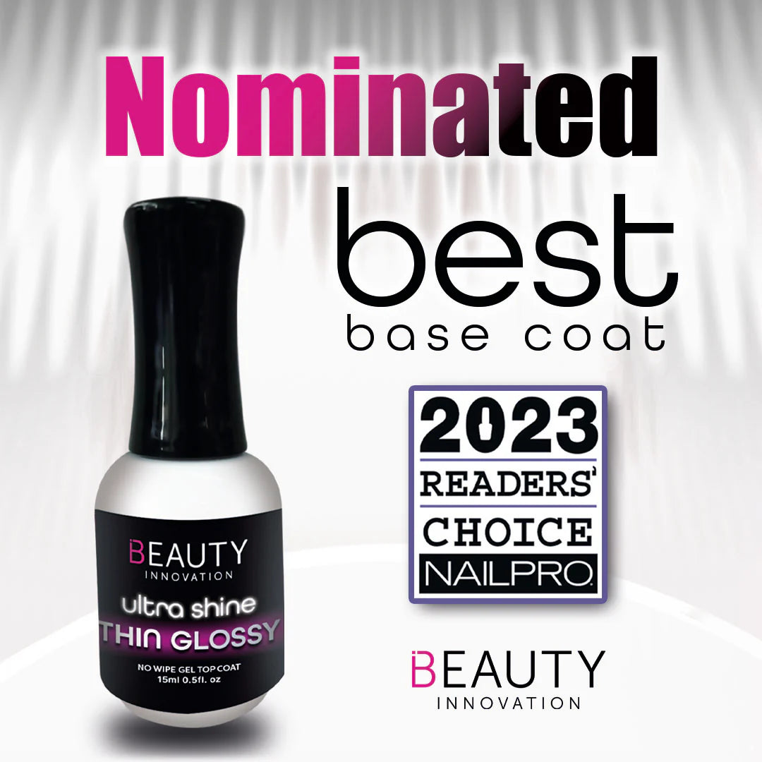BI Gel Top Coat - Ultra Shine Thin Glossy Glass (no wipe)
