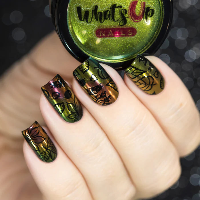 Whats Up Nails - Stamping Plate - Leaves Are Fall-ing