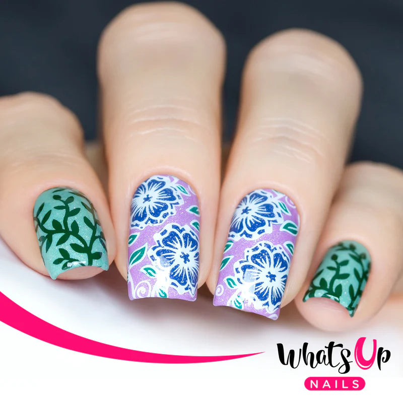 Whats Up Nails - Stamping Plate - Fields of Flowers