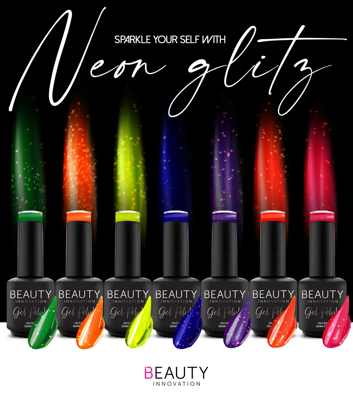 Gel Polish Collection - Neon Glitz by BI