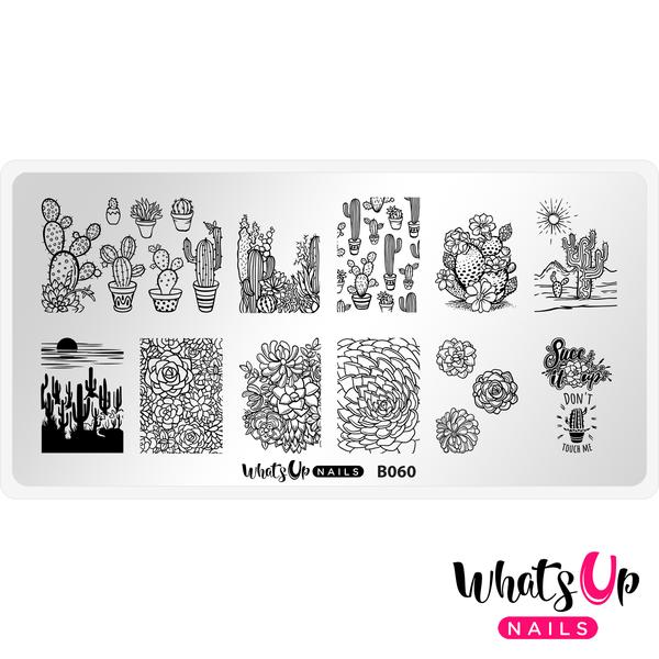 Whats Up Nails - Stamping Plate - Deserted Succulent