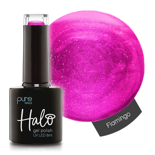 Product image of Pure Nails' Halo gel polish in shade 'Flamingo'