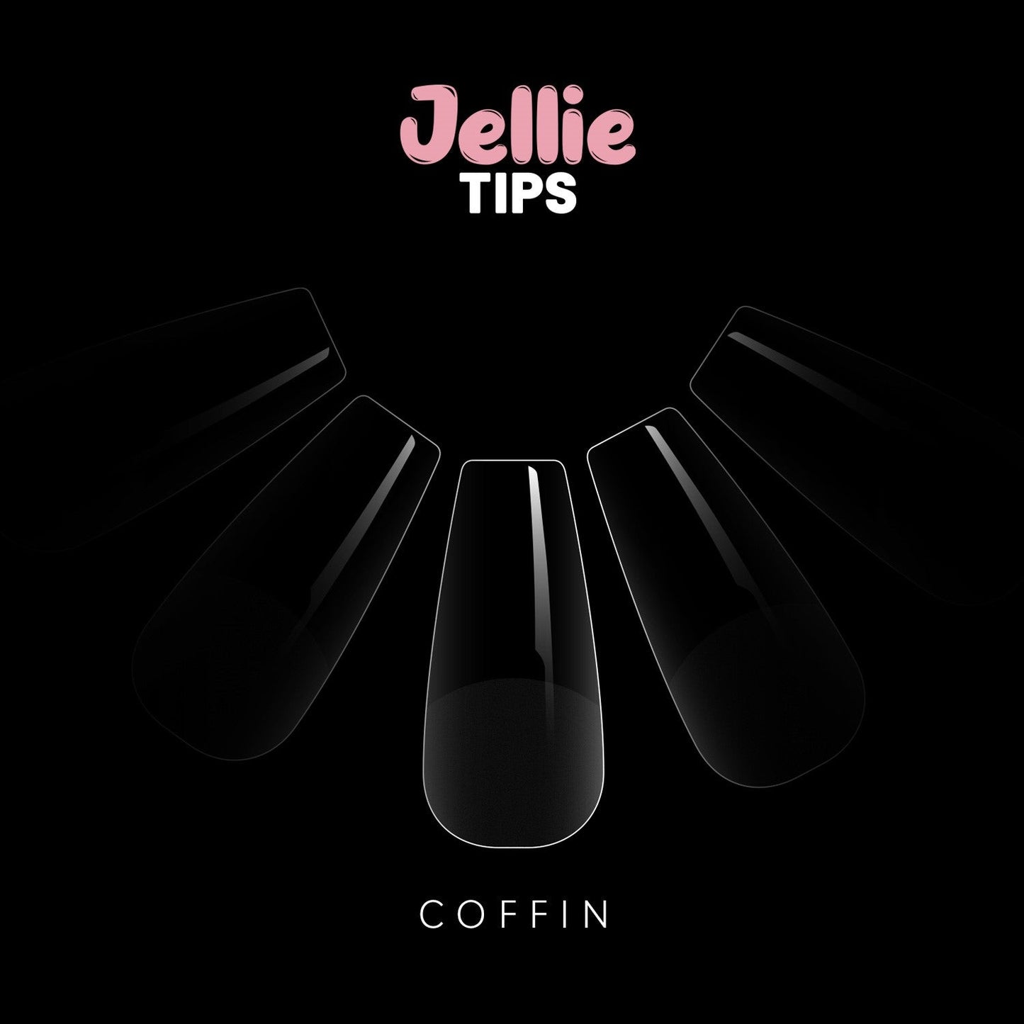 Halo Jellie Nail Tips - Coffin