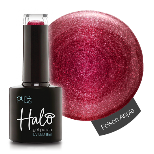 Product image of Pure Nails' Halo gel polish in the shade 'Poison Apple'