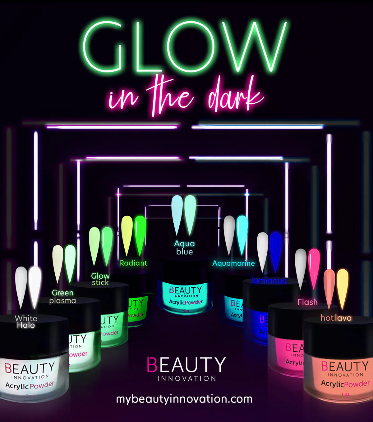 BI Glow in the Dark Acrylic Powder