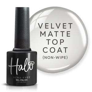 Halo Gel Polish Velvet Matte Top (Non Wipe) 15ml
