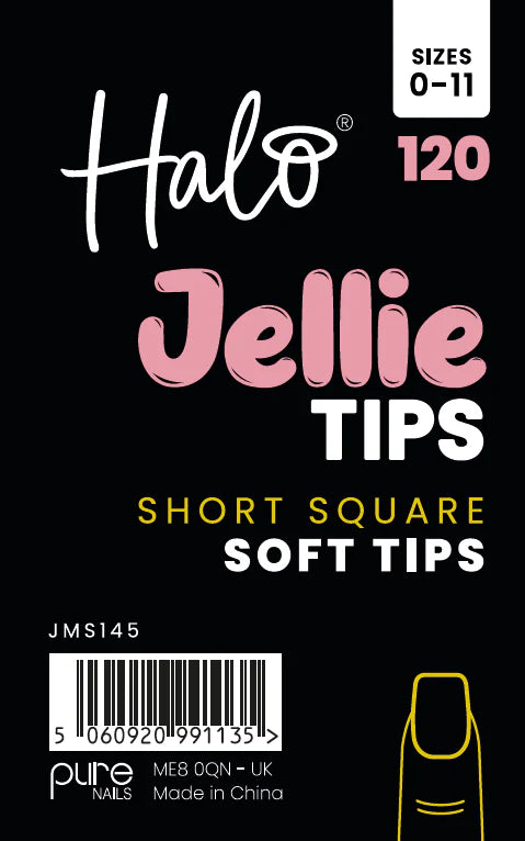 Halo Jellie Nail Tips - Short Square