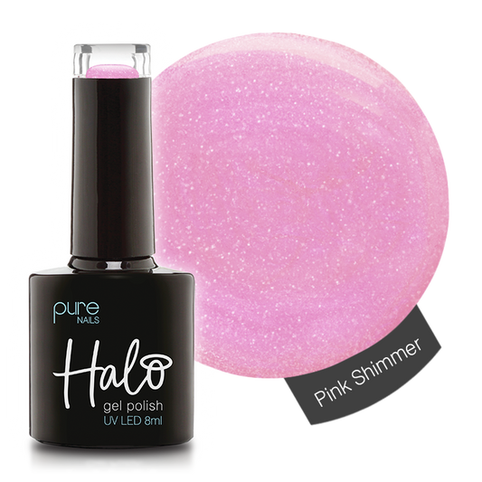 Product image of Pure Nails' Halo gel polish in shade 'Pink Shimmer' 