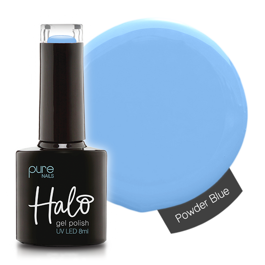 Product image of Pure Nails' Halo gel polish in shade 'Powder Blue'