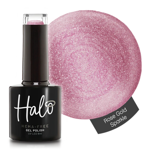 Halo Gel Polish 8ml Rose Gold Sparkle