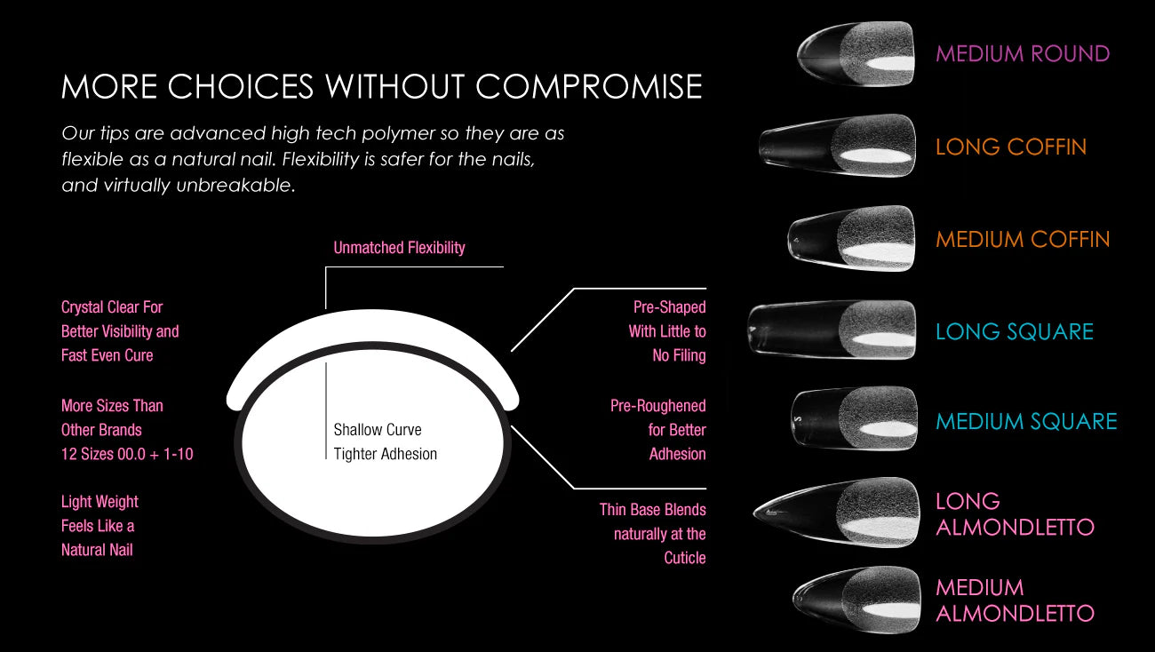 Kupa EnrichRX Soft Gel Tips 550 - Almondletto