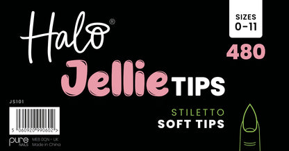 Halo Jellie Nail Tips - Stiletto