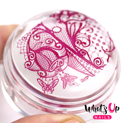 Whats Up Nails Magnified Clear Stamper & Scraper