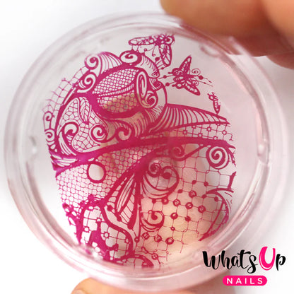 Whats Up Nails Magnified Clear Stamper & Scraper