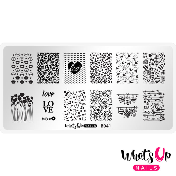 Whats Up Nails - Stamping Plate - Season of Love