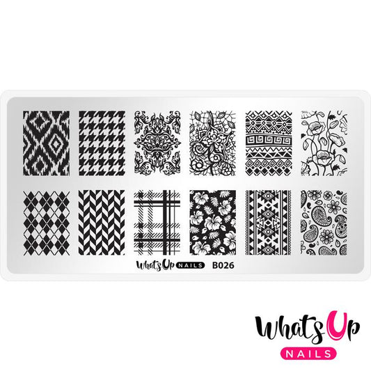 Whats Up Nails - Stamping Plate - Fashion Prints