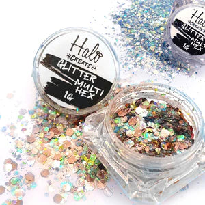 Halo Create - Multi Hex Glitter 1g