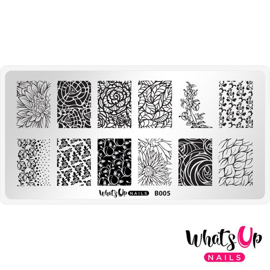 Whats Up Nails - Stamping Plate - Nature's Beauty Garden