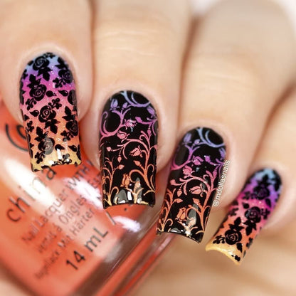 Whats Up Nails - Stamping Plate - Nature's Beauty Garden