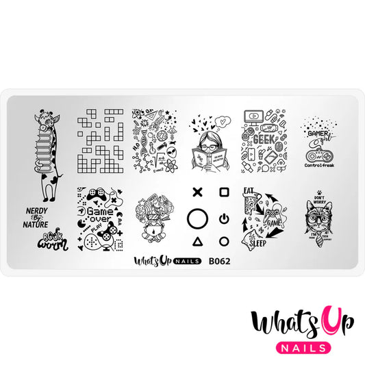 Whats Up Nails - Stamping Plate - Never Lose Control