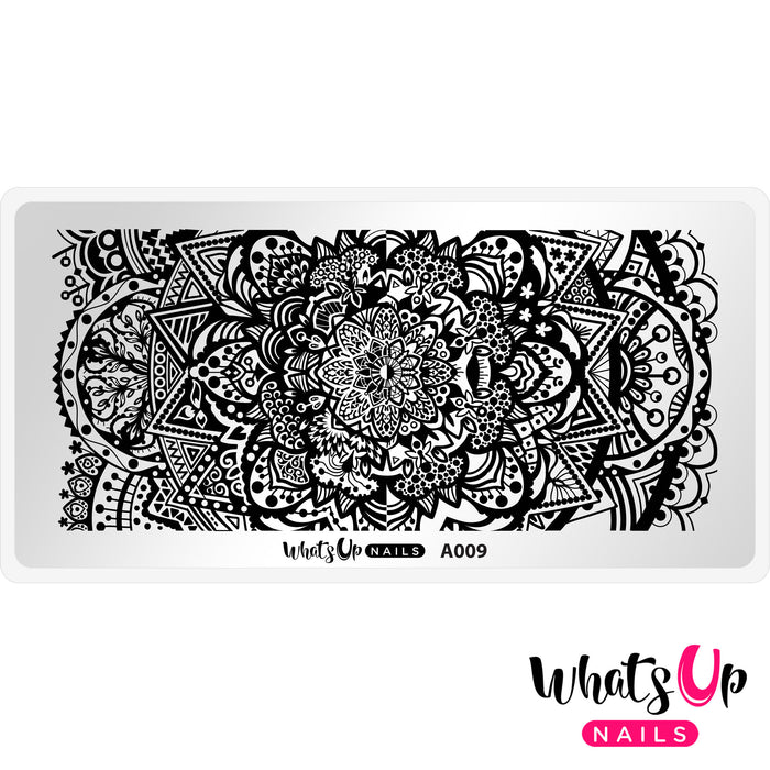 Whats Up Nails - Stamping Plate - Mandala Universe