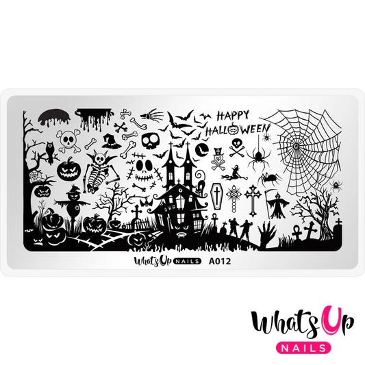 Whats Up Nails - Stamping Plate - Happy Halloween
