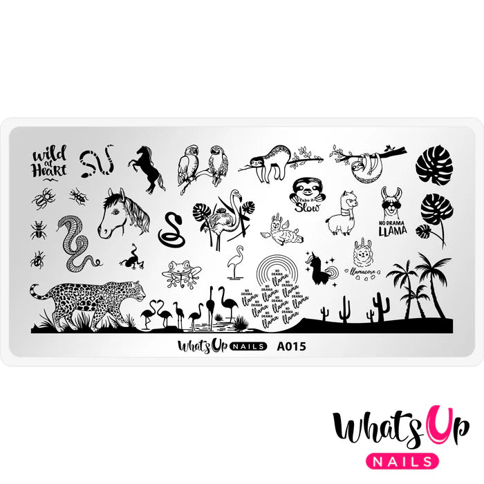 Whats Up Nails - Stamping Plate - Amazonian Cuddlers