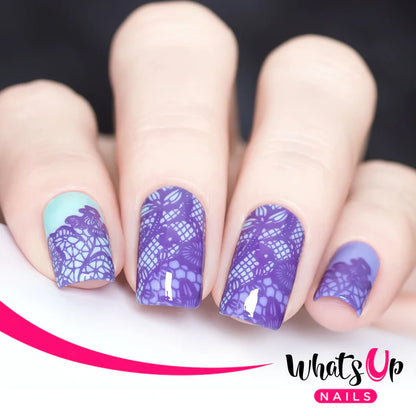 Whats Up Nails - Stamping Plate - Seductive Lace