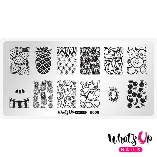 Whats Up Nails - Stamping Plate - Summer Seeds