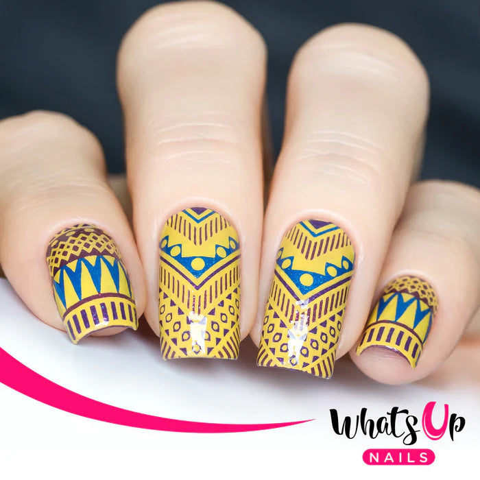 Whats Up Nails - Stamping Plate - Lost in Aztec