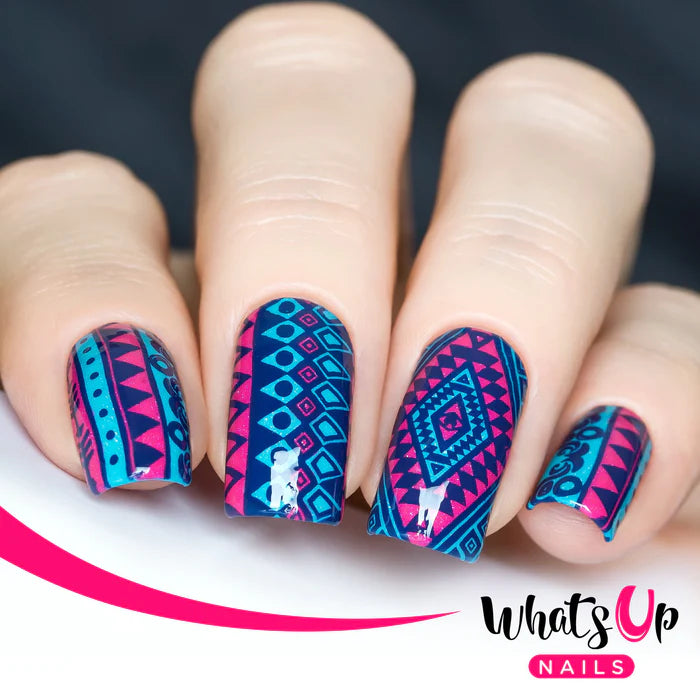 Whats Up Nails - Stamping Plate - Lost in Aztec