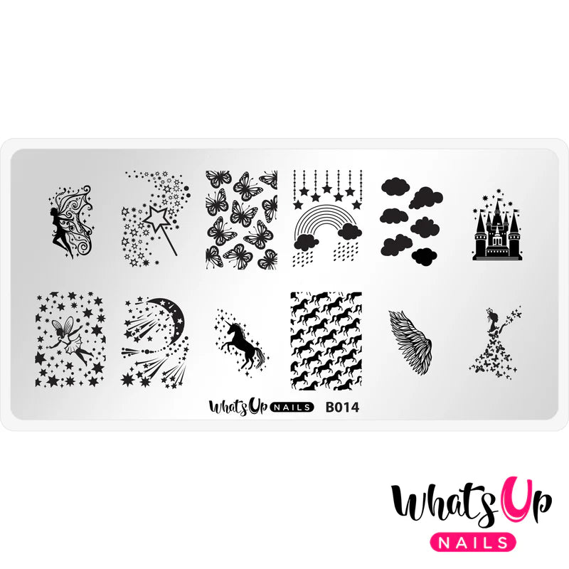 Whats Up Nails - Stamping Plate - Magical Playground