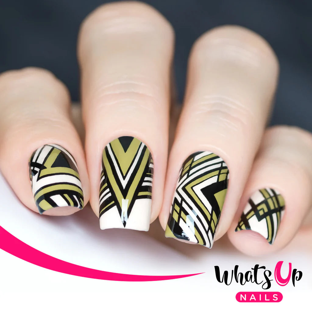 Whats Up Nails - Stamping Plate - Geo-Radical