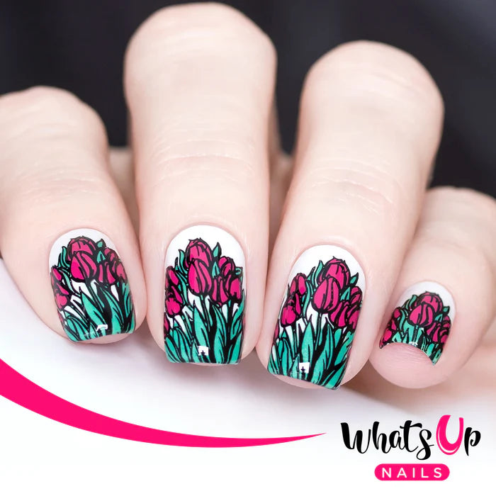 Whats Up Nails - Stamping Plate - Spring Elation