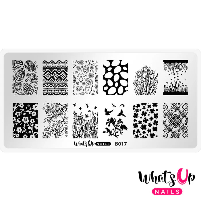 Whats Up Nails - Stamping Plate - Spring Elation