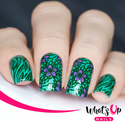 Whats Up Nails - Stamping Plate - Fields of Flowers