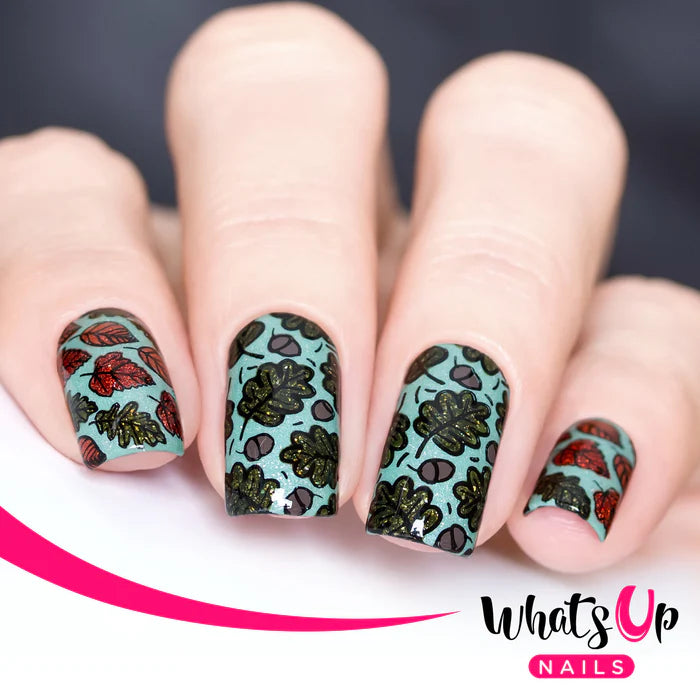 Whats Up Nails - Stamping Plate - Autumn Tales