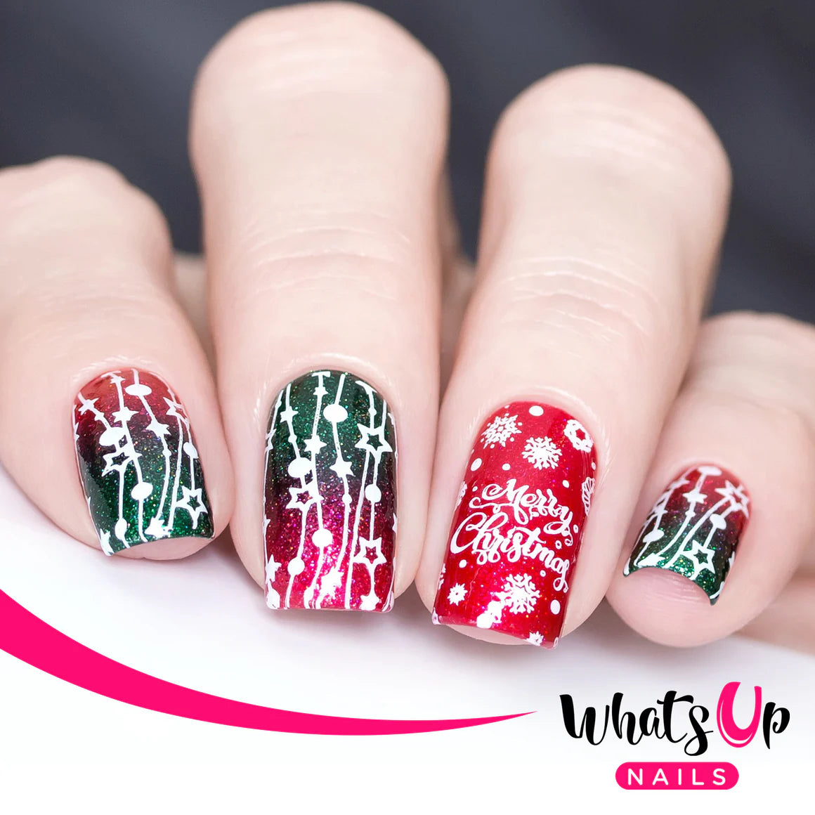 Whats Up Nails - Stamping Plate - Winter Time