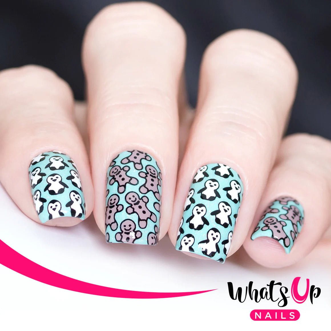 Whats Up Nails - Stamping Plate - Winter Time