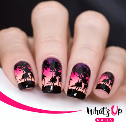 Whats Up Nails - Stamping Plate - Tropical Escape