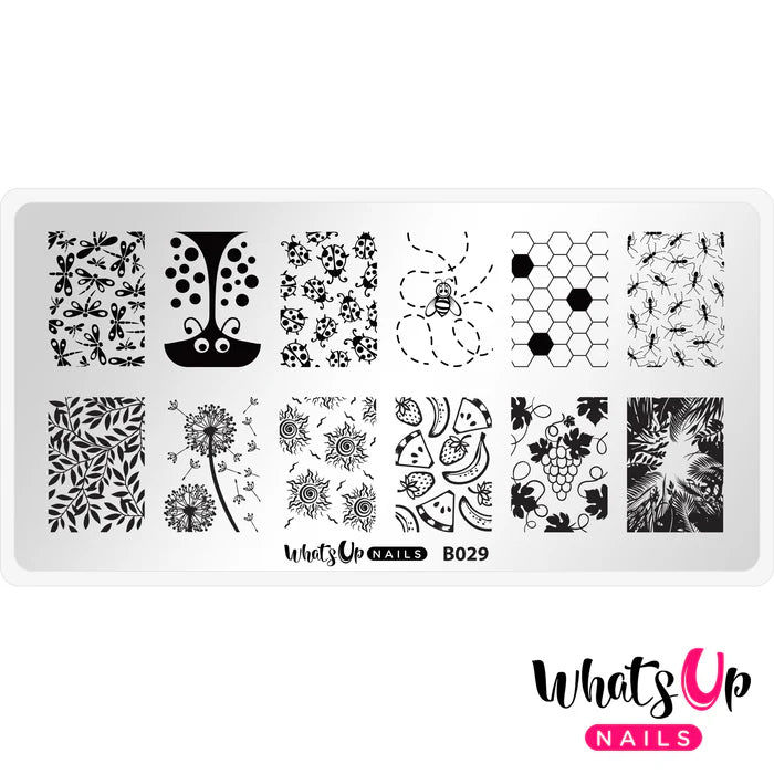 Whats Up Nails - Stamping Plate - Picnic in the Park