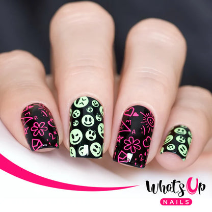 Whats Up Nails - Stamping Plate - School's in Session