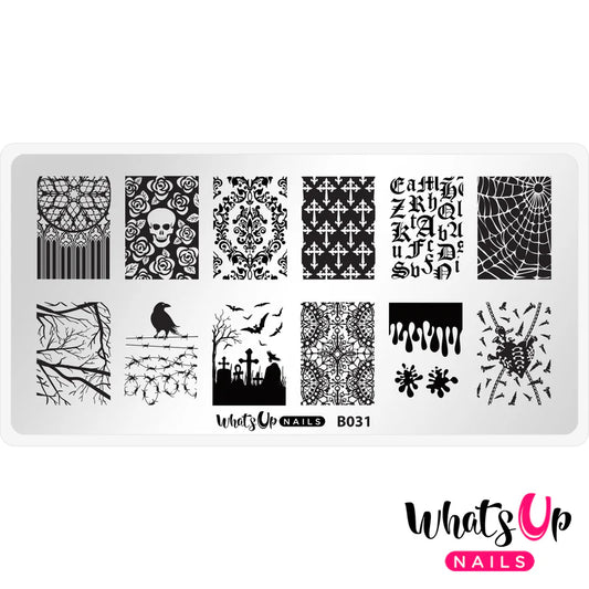 Whats Up Nails - Stamping Plate - Gothic Affection