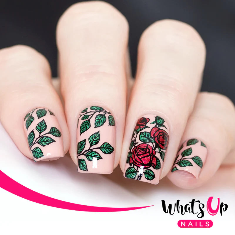 Whats Up Nails - Stamping Plate - Growing Beauty