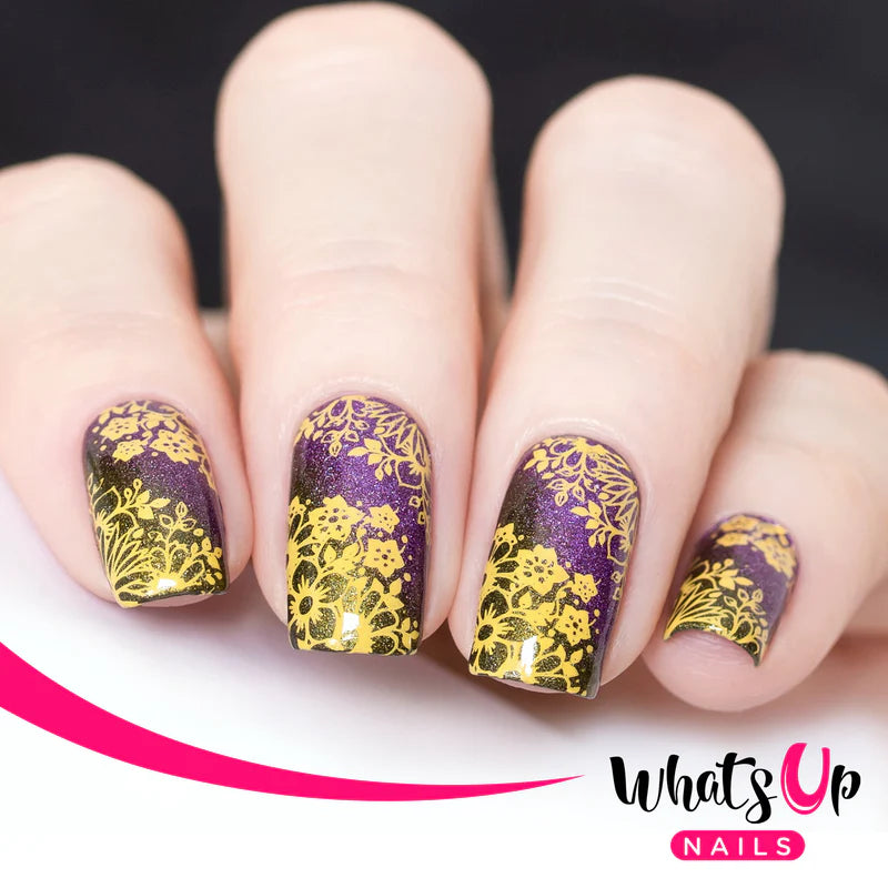 Whats Up Nails - Stamping Plate - Growing Beauty